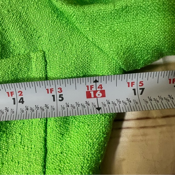 Musee D'Uji Womens Vintage Style Green Coat Size 38 Lime Green - Picture 8 of 14